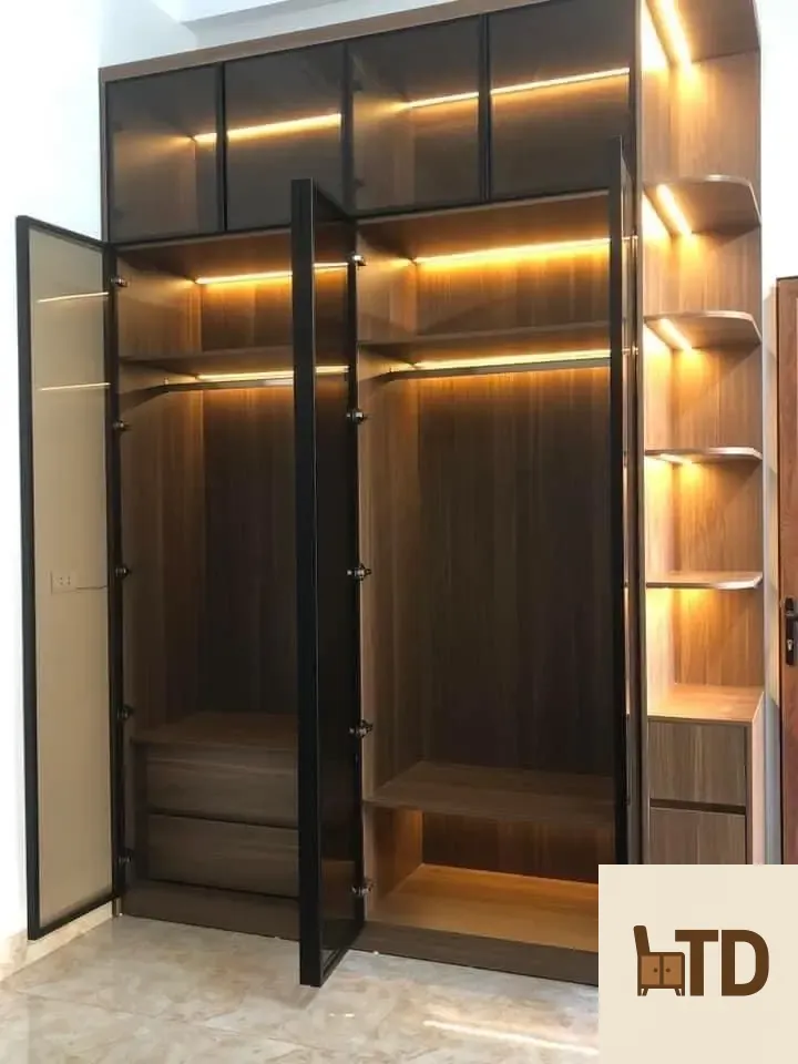 Tủ Quần Áo Nhựa Cánh Kính – TCK445